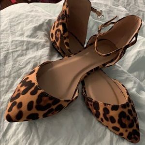Lov❤️Mark Suede Leopard Flats